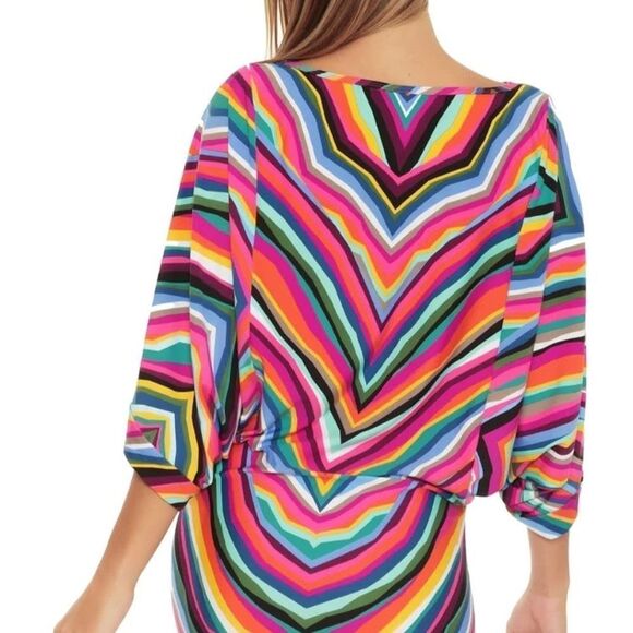 NWT $152 Trina Turk Vibrant Swim And Spa Cover Up - Picture 2 of 7